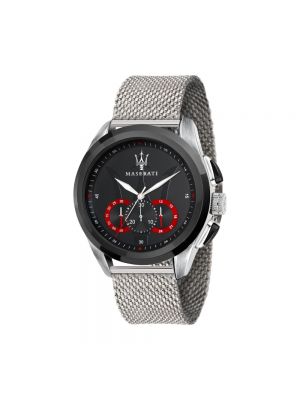 Srebrny zegarek Maserati