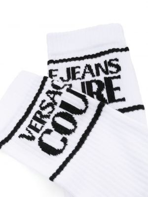 Chaussettes à imprimé Versace Jeans Couture blanc