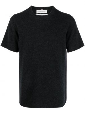 Strick kaschmir t-shirt Extreme Cashmere grau