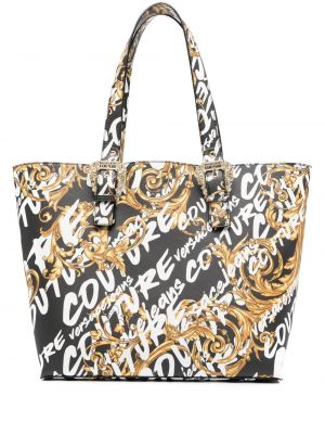 Trykt shoppingbag Versace Jeans Couture svart