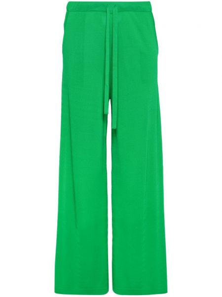 Pletené rovné nohavice P.a.r.o.s.h. zelená
