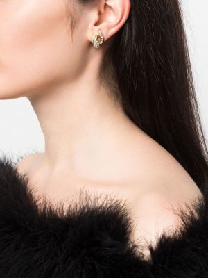 Boucles d'oreilles à imprimé à boucle Christian Dior