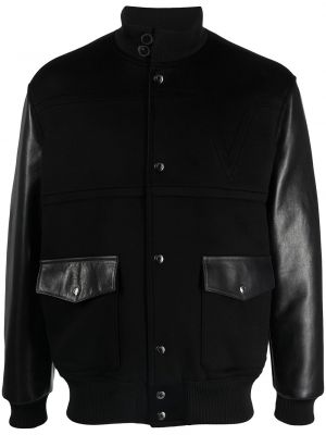 Chaqueta bomber con cuello alto Valentino negro