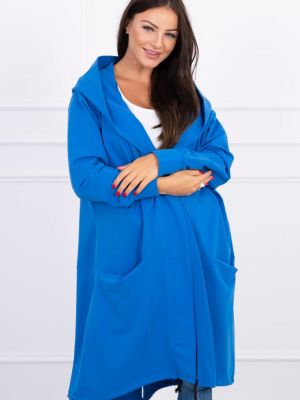 Oversized sveter s kapucňou Kesi modrá