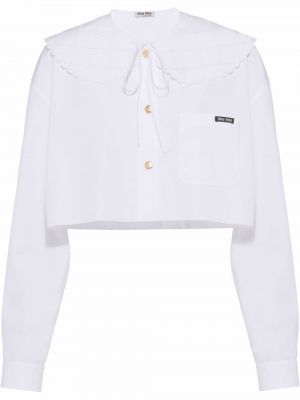 Biała koszula Miu Miu