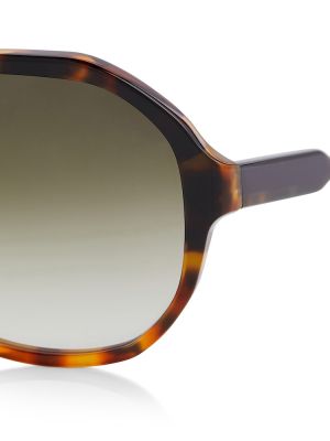 Okulary przeciwsłoneczne bez obcasa Victoria Beckham brązowe
