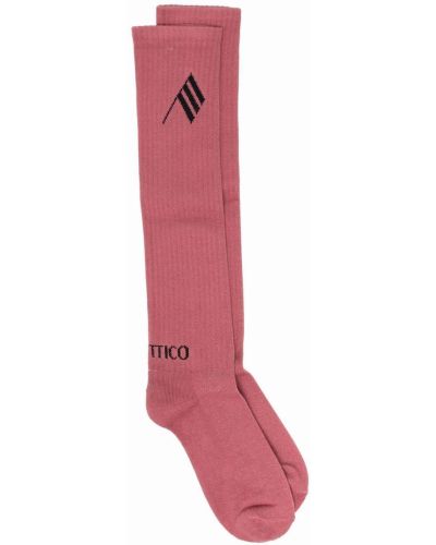 Чорапи с принт The Attico розово