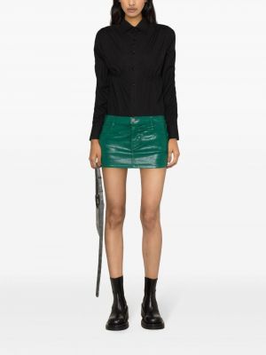 Jupe en jean asymétrique Vivienne Westwood vert