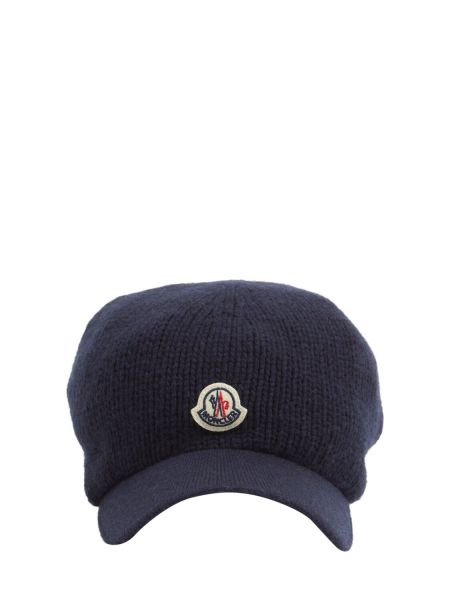 Bomull cap Moncler blå