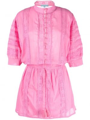 Βαμβακερή φόρεμα Melissa Odabash ροζ