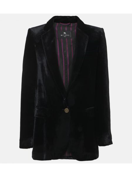 Fløyel blazer Etro svart