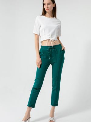 Rovné kalhoty Lafaba zelené
