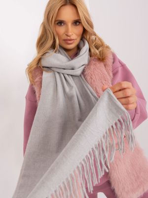 Плетен шал Fashionhunters сиво