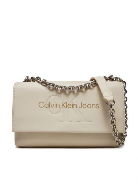Crossbody táska Calvin Klein Jeans bézs