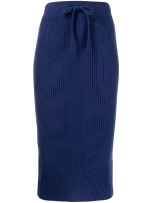 Falda midi ajustada Armani Exchange azul