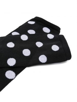 Puntíkaté ponožky s potiskem Marni černé