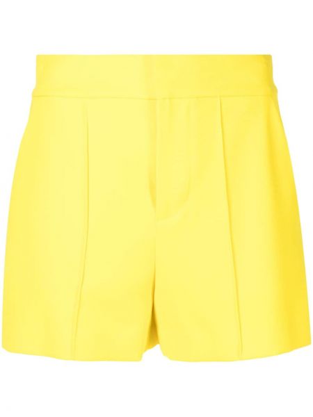 Pantalones cortos de cintura alta Alice+olivia amarillo
