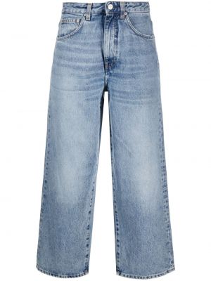Voľné džínsy s vysokým pásom Totême modrá
