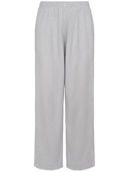 Bavlněné sportovní kalhoty relaxed fit Balenciaga šedé