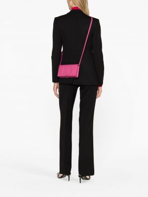 Kožená taška přes rameno Dolce & Gabbana růžová