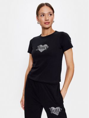 Priliehavé tričko Juicy Couture čierna