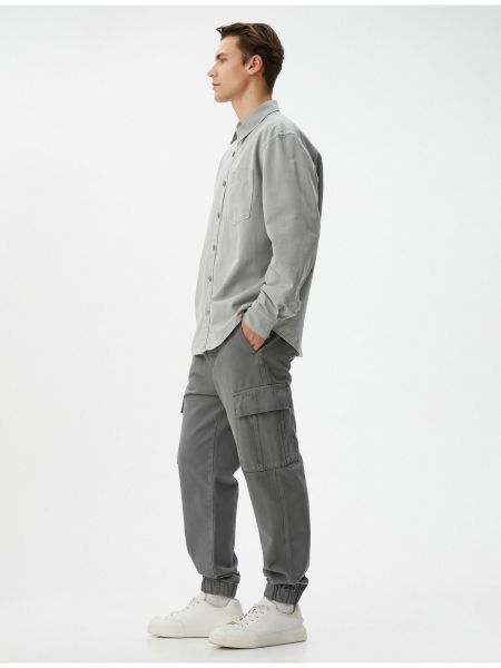 Nėriniuotos „cargo“ stiliaus kelnės su kišenėmis Koton