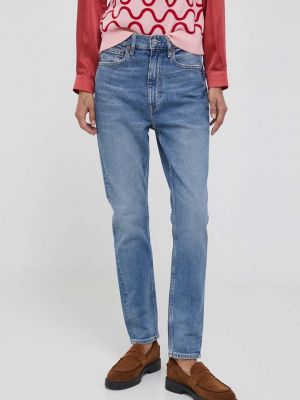 Jeansy skinny z kieszeniami z wysoką talią slim fit Polo Ralph Lauren niebieskie