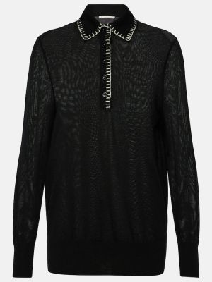 Вълнен пуловер Emilia Wickstead черно