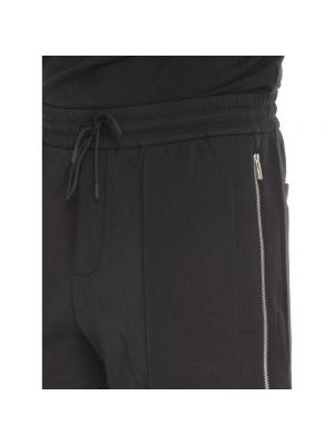 Pantalones de chándal con cremallera con bolsillos Emporio Armani negro