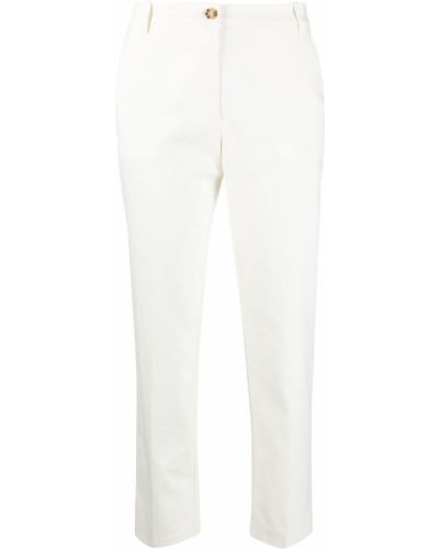 Pantalones slim fit Pinko blanco