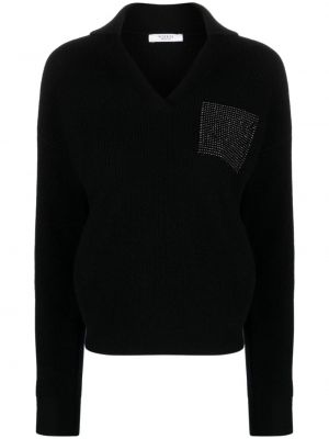 Vlnený sveter Peserico čierna