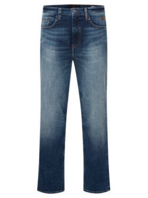Priliehavé džínsy s rovným strihom Blend modrá