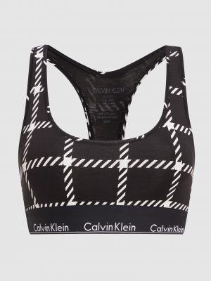 Biustonosz z modalu Calvin Klein Underwear czarny