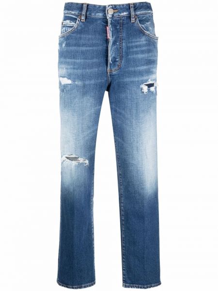 Nødlidende stretch jeans Dsquared2 blå