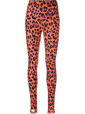 Leggings cu imagine cu model leopard Pucci portocaliu