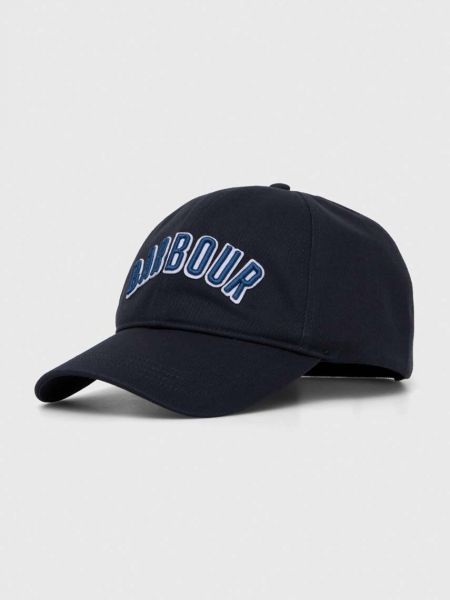 Pamučna kapa Barbour plava