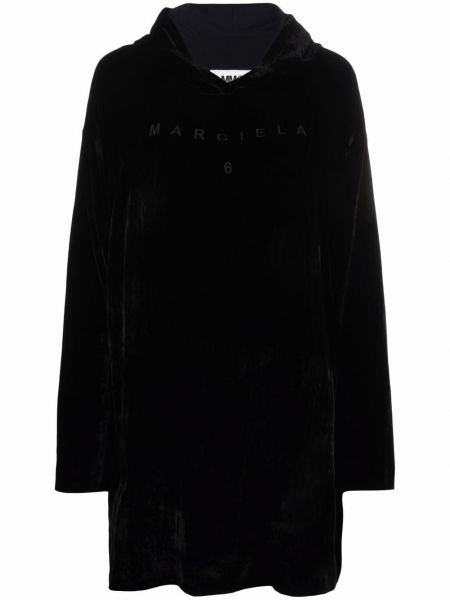 Vestido con bordado de terciopelo‏‏‎ Mm6 Maison Margiela negro