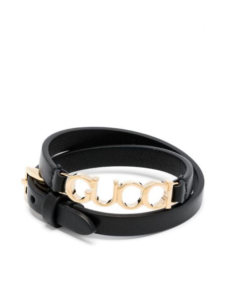 Læder choker Gucci sort