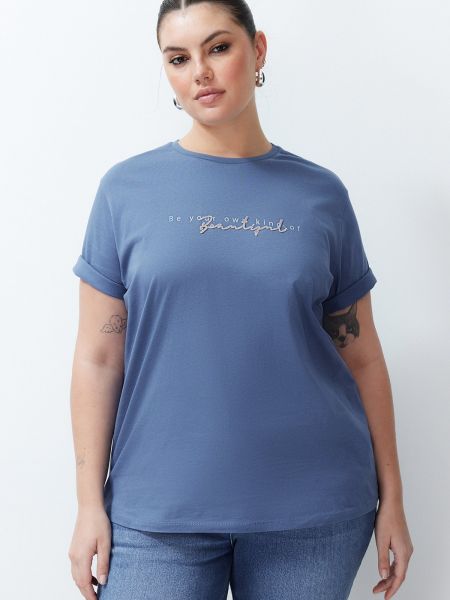 Πλεκτή μπλούζα με κέντημα με σχέδιο Trendyol