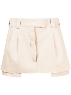 Plisované mini sukně s nízkým pasem Pnk