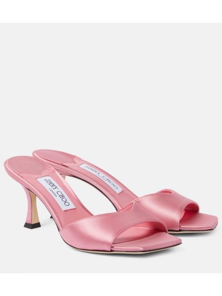 Saten katır Jimmy Choo pembe