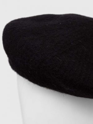 Vlněný baret Answear Lab černý