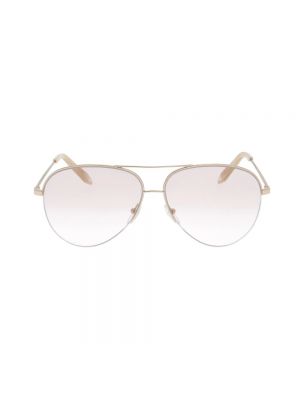 Okulary przeciwsłoneczne Victoria Beckham beżowe