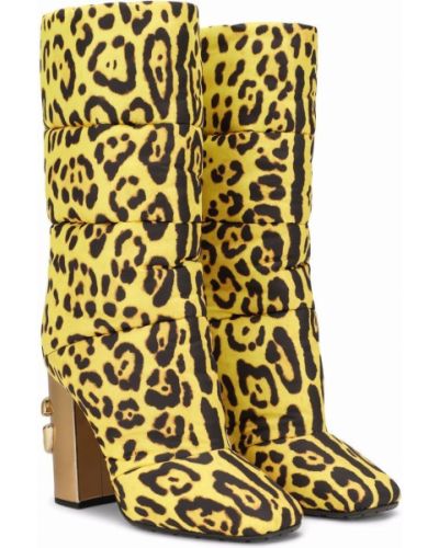 Botas leopardo Dolce & Gabbana amarillo