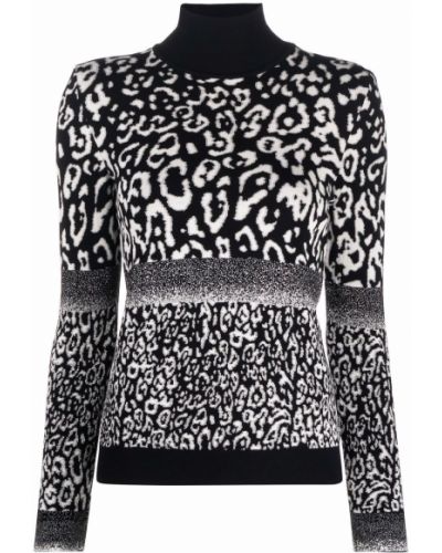 Jersey con estampado leopardo de tela jersey Liu Jo negro