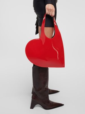 Mini borsa con motivo a cuore Coperni rosso