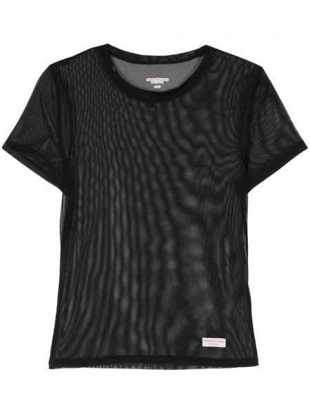 Tīkliņa t-krekls Alexander Wang melns