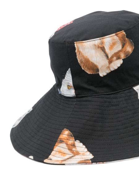 Cepure ar apdruku Vivetta melns
