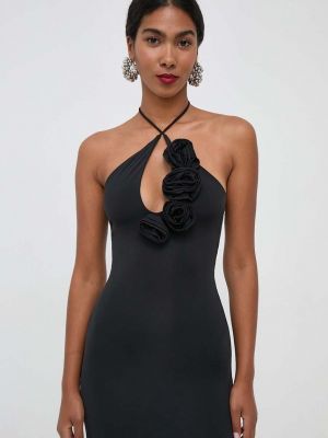 Midi šaty Bardot černé