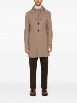 Manteau à capuche Boggi Milano marron